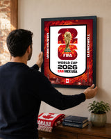 Canada Edition 18x22 Frame Officially Licensed 2026 FIFA World Cup Poster (Skyline Edition) - lifestyle 1