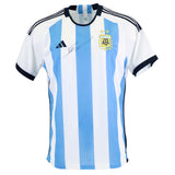 Lionel Messi Front Signed Argentina 2022 World Cup Winners Home Shirt 2 Star Edition