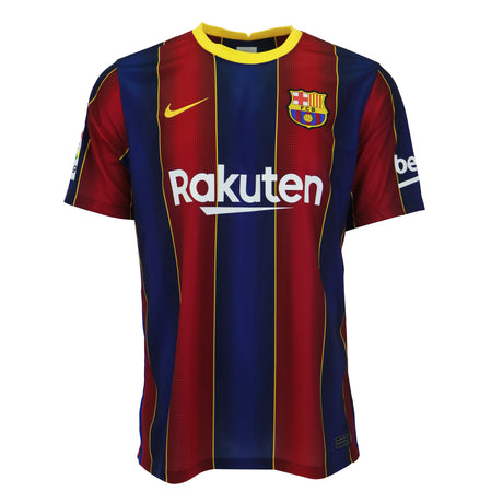Lionel Messi Signed Framed 34x42 FC Barcelona 2020 - 21 Home Jersey - AUCTION