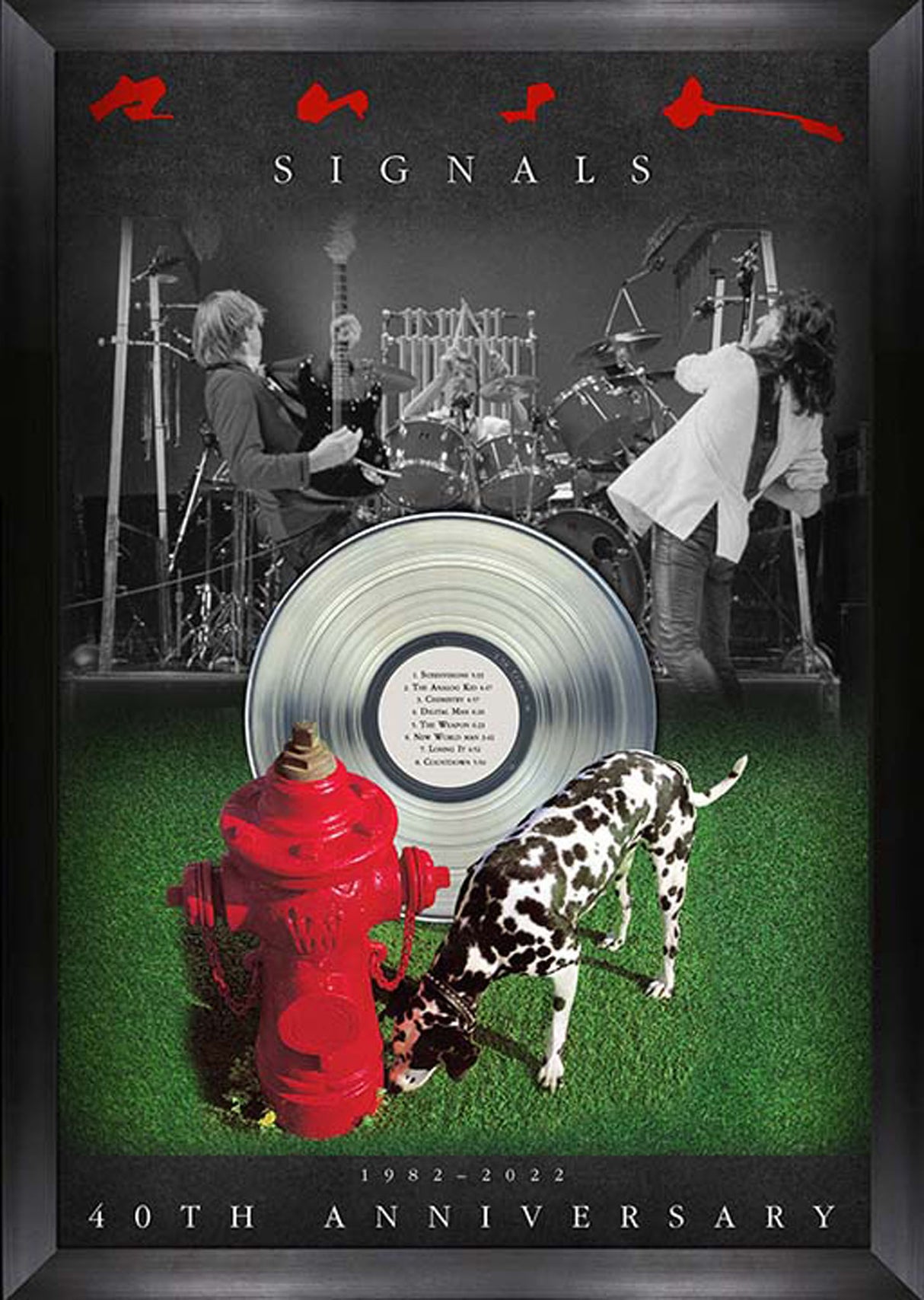 Rush Signals 40th Anniversary Frame