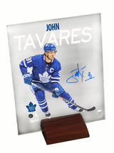 John Tavares Toronto Maple Leafs Signed 8x10 Plexi-Glass Panel with Stand - Frameworth Sports Canada 