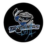 Dave MacIssac Signed Danbury Trashers Puck