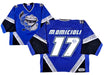 Mike Omicili Signed Danbury Trashers Blue Game Model Jersey - Frameworth Sports Canada 