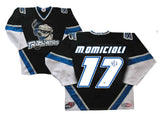 Mike Omicili Signed Danbury Trashers Black Game Model Jersey