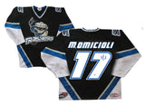 Mike Omicili Signed Danbury Trashers Black Game Model Jersey - Frameworth Sports Canada 