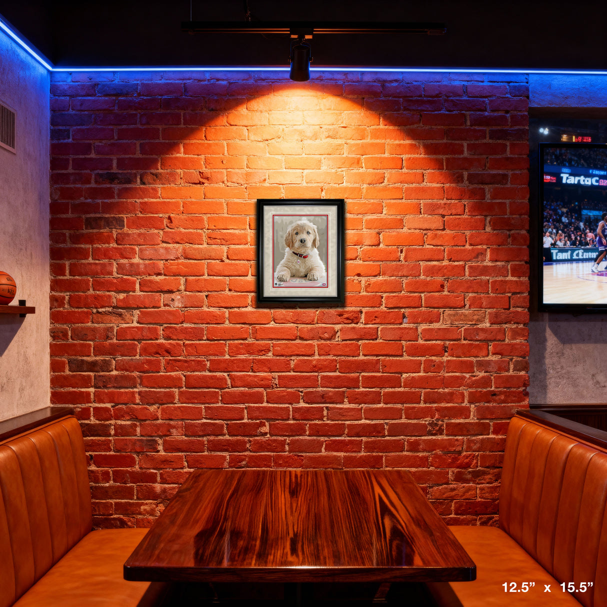 Montreal Canadiens 12.5X15 Framed Dog Print – View 4 – Frameworth