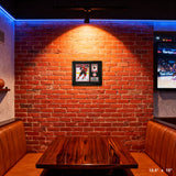 Johnny Gaudreau PhotoCard Frame Flames 15x 13 Black – View 4 – Frameworth