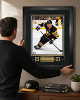 Sidney Crosby Pittsburgh Penguins Skating Photo and Logo Frame 25.5x31.5 - lifestyle 1