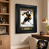 Sidney Crosby Pittsburgh Penguins Skating Photo and Logo Frame 25.5x31.5 - lifestyle 2