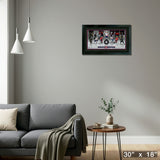 Alexander Ovechkin 16x28 Framed Print 895 Goals with Puck Washington Capitals – Detail – Frameworth