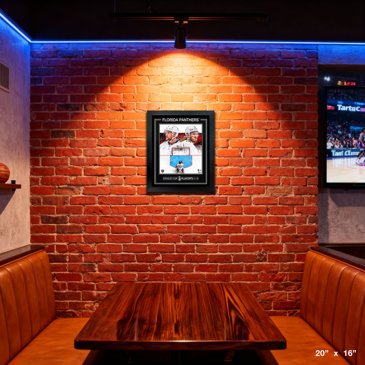 Florida Panthers Framed 16x20 PhotoGlass 2025 Stanley Cup Playoffs – View 4 – Frameworth