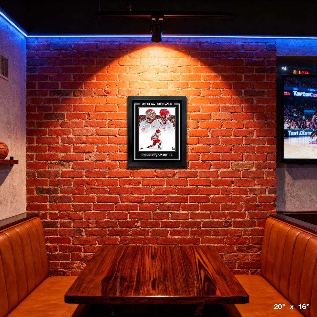 Carolina Hurricanes Framed 16x20 PhotoGlass 2025 Stanley Cup Playoffs – View 4 – Frameworth