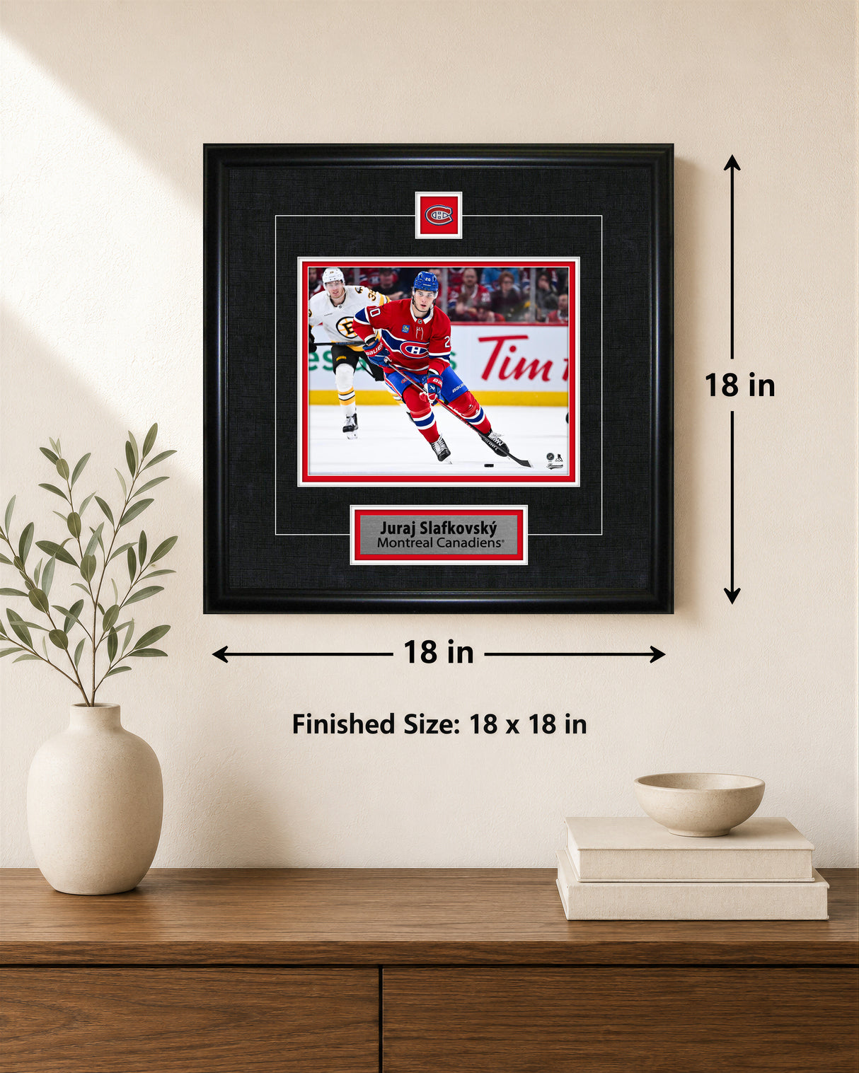 Juraj Slafkovsky Framed Pin & Plate Montreal Canadiens - lifestyle 4