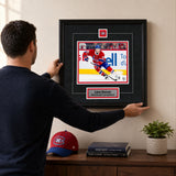 Lane Hutson Framed Pin & Plate Montreal Canadiens - lifestyle 1