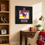 Lane Hutson Framed Pin & Plate Montreal Canadiens - lifestyle 2
