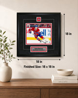 Lane Hutson Framed Pin & Plate Montreal Canadiens - lifestyle 4