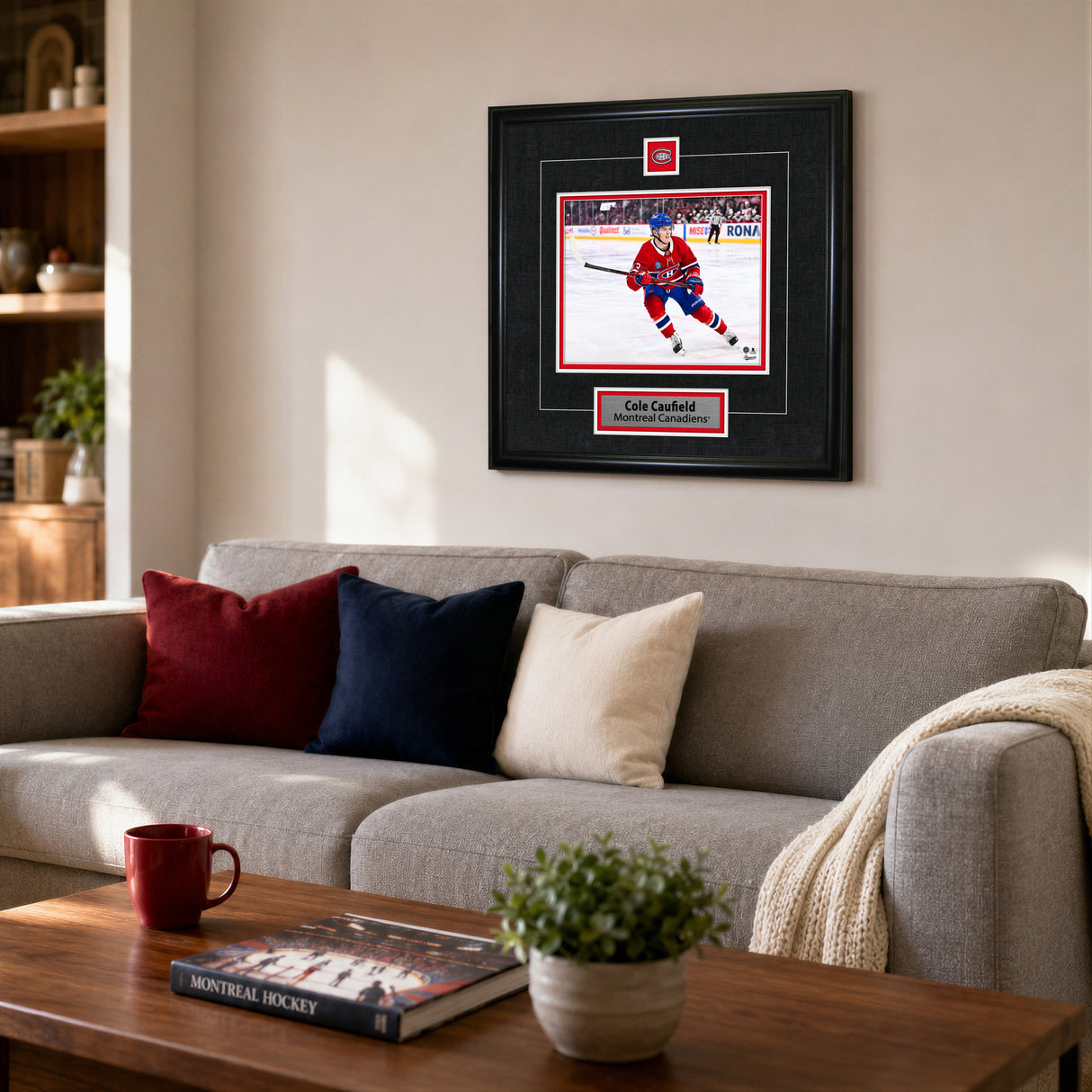 Cole Caufield Framed Pin & Plate Montreal Canadiens - lifestyle 3