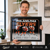 Philadelphia Flyers Triple Player Collage — collector holding frame