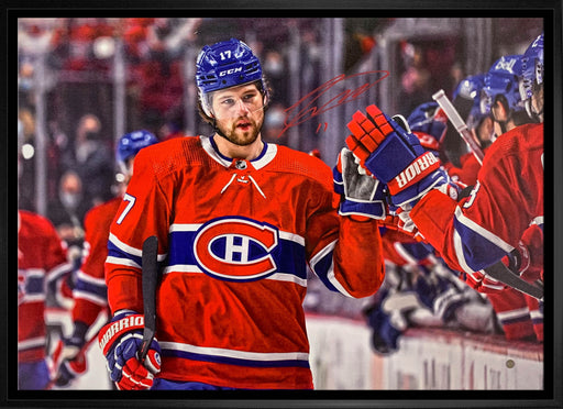 Josh Anderson Montreal Canadiens Signed Framed 20x29 Goal Celebration Canvas - Frameworth Sports Canada 