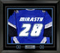 Jon Mirasty Signed Framed Danbury Trashers Blue Game Model Jersey - Frameworth Sports Canada 