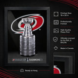 Carolina Hurricanes 16x20 Frame 2026 Stanley Cup Champions - feature details infographic