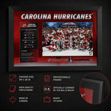 Carolina Hurricanes 16x24 Frame 2026 Stanley Cup Champions Stats - feature details infographic