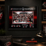 Carolina Hurricanes 16x20 Frame 2026 Stanley Cup Champions Team Celebration - display wall lifestyle image