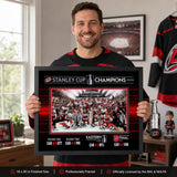 Carolina Hurricanes 16x20 Frame 2026 Stanley Cup Champions Team Celebration - feature details infographic