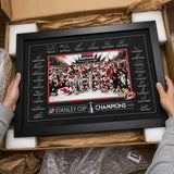 Carolina Hurricanes 24x36 Replica Signature Frame 2026 Stanley Cup Champions - unboxing lifestyle image