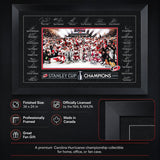 Carolina Hurricanes 24x36 Replica Signature Frame 2026 Stanley Cup Champions - feature details infographic