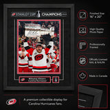 Nikolaj Ehlers 16x20 Replica Signature Frame Carolina Hurricanes 2026 Stanley Cup Champions - feature details infographic