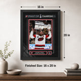 Jordan Staal 16x20 Replica Signature Frame Carolina Hurricanes 2026 Stanley Cup Champions - finished size infographic