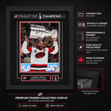 Jordan Staal 16x20 Replica Signature Frame Carolina Hurricanes 2026 Stanley Cup Champions - feature details infographic