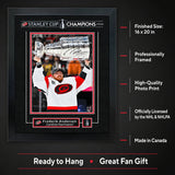 Frederik Andersen 16x20 Replica Signature Frame Carolina Hurricanes 2026 Stanley Cup Champions - finished size infographic