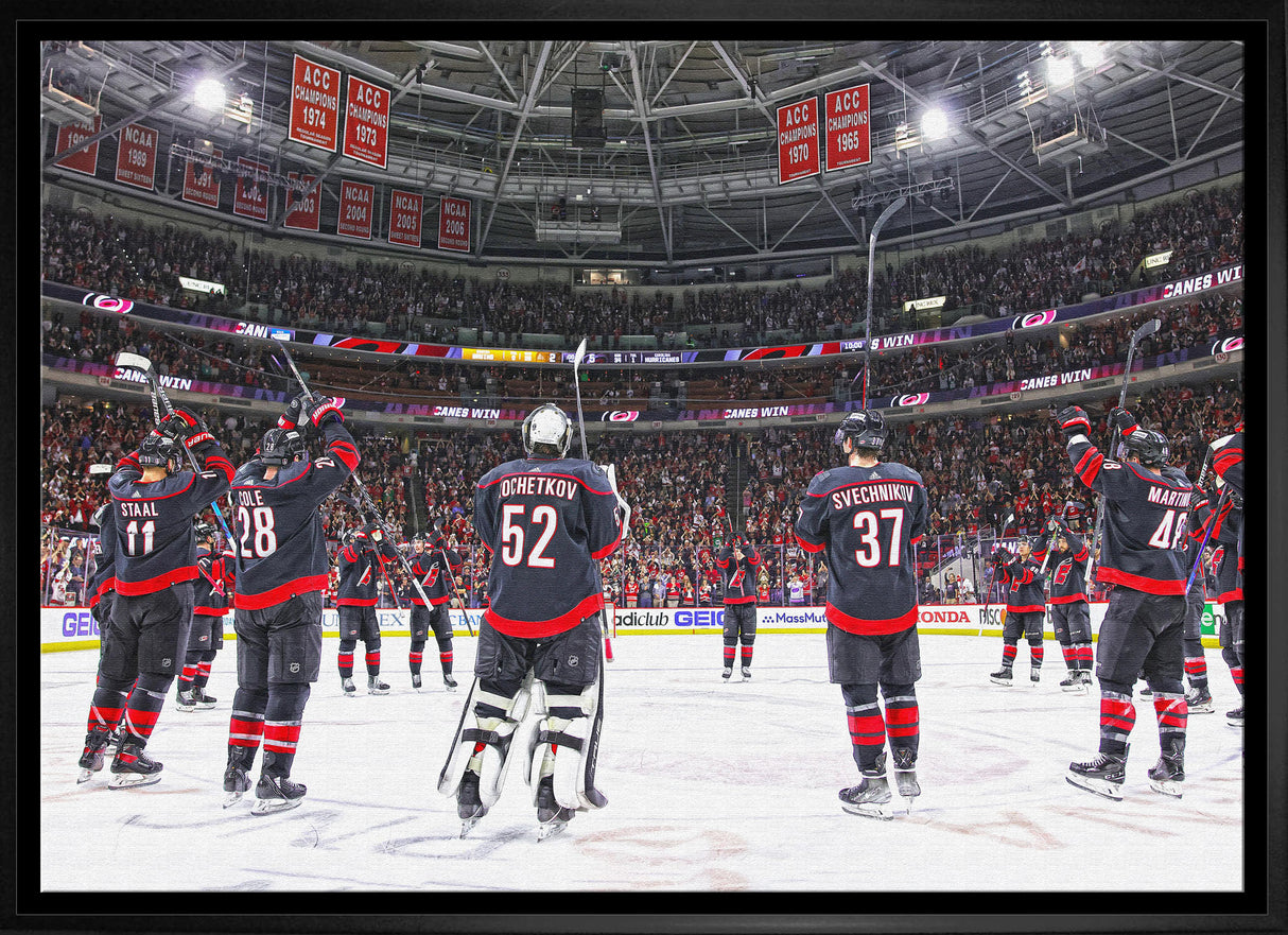 Carolina Hurricanes Framed 20x29 CelebrationCanvas