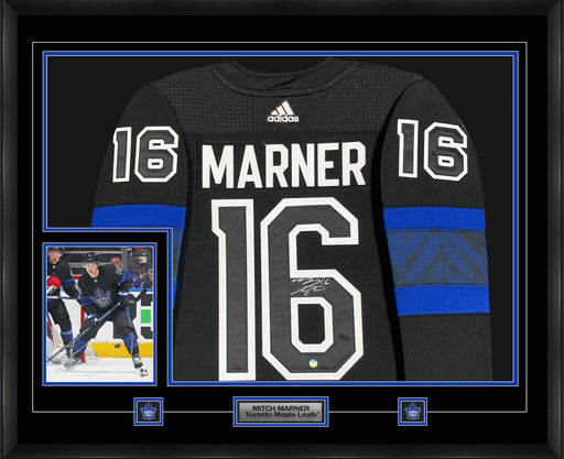 Mitch Marner Signed Framed Toronto Maple Leafs X Drew House Adidas Authentic Third Jersey - Frameworth Sports Canada 