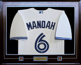 Alek Manoah Signed Framed  Toronto Blue Jays White Replica Nike Jersey