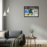 Matt Boldy 20x29 Framed Canvas Wild Skating-H – Detail – Frameworth