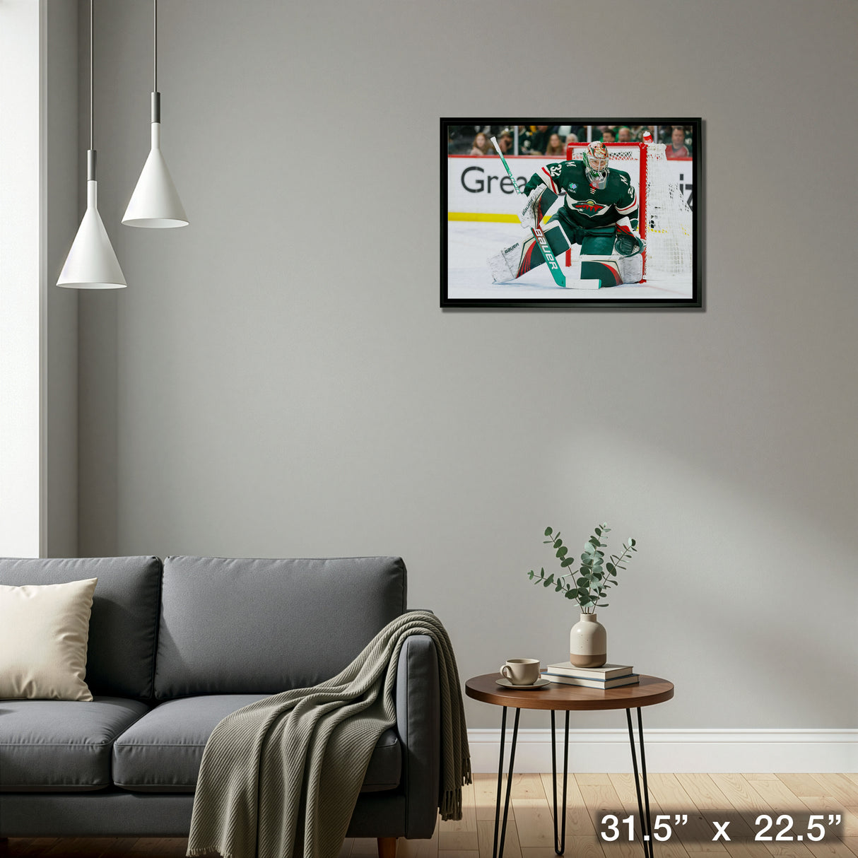 Filip Gustavsson 20x29 Framed Canvas Wild Protecting the Net-H – Detail – Frameworth