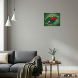 Minnesota Wild 16x20 Canvas Logo – Detail – Frameworth