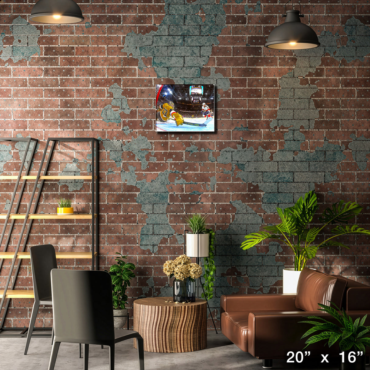 Adin Hill 16x20 Canvas Golden Knights Stick Save - H – Lifestyle – Frameworth