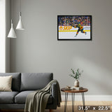 Elias Petterson 20x29 Framed Canvas Canucks Shooting-H – Detail – Frameworth