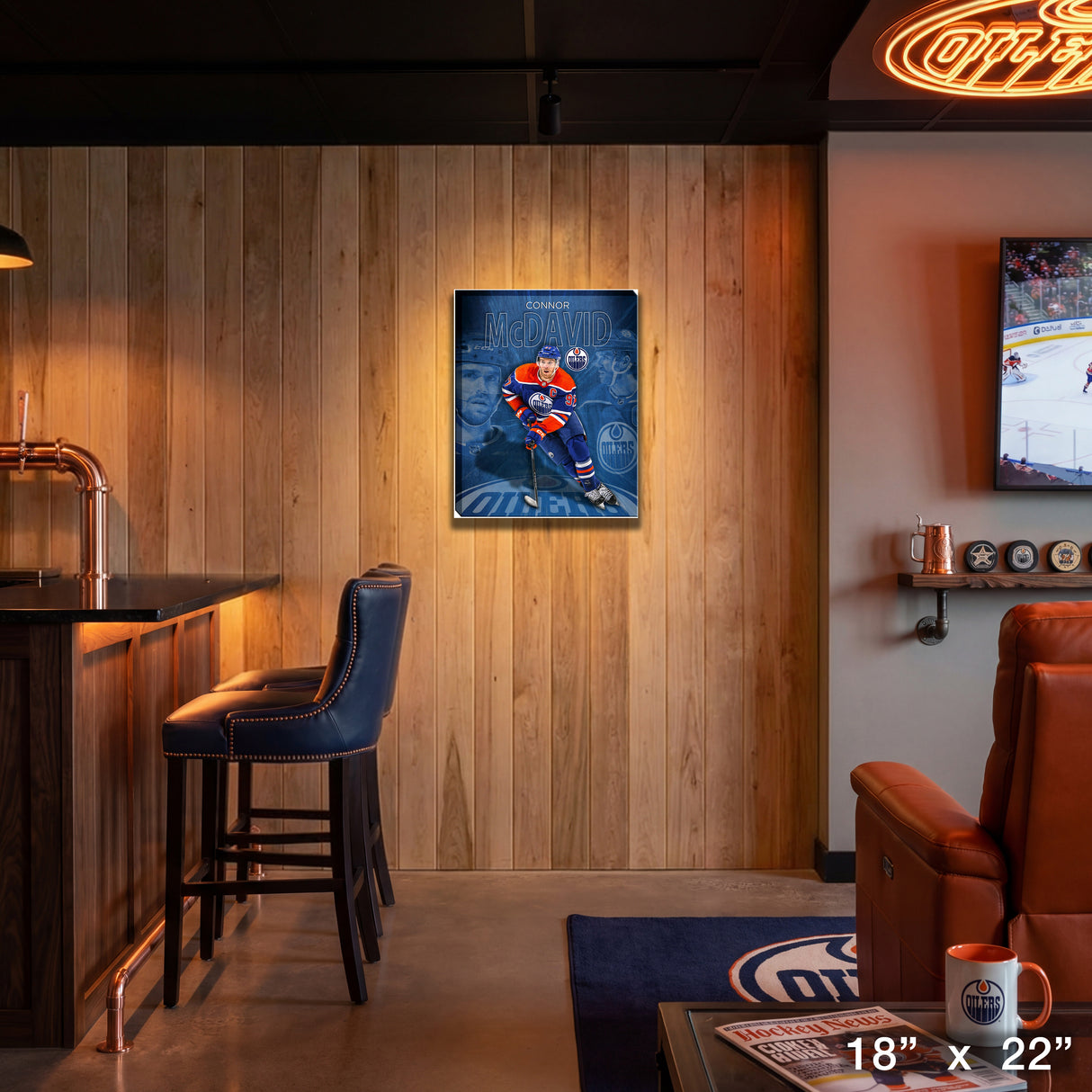 Connor McDavid 16x20 Canvas Collage Oilers-V – View 4 – Frameworth