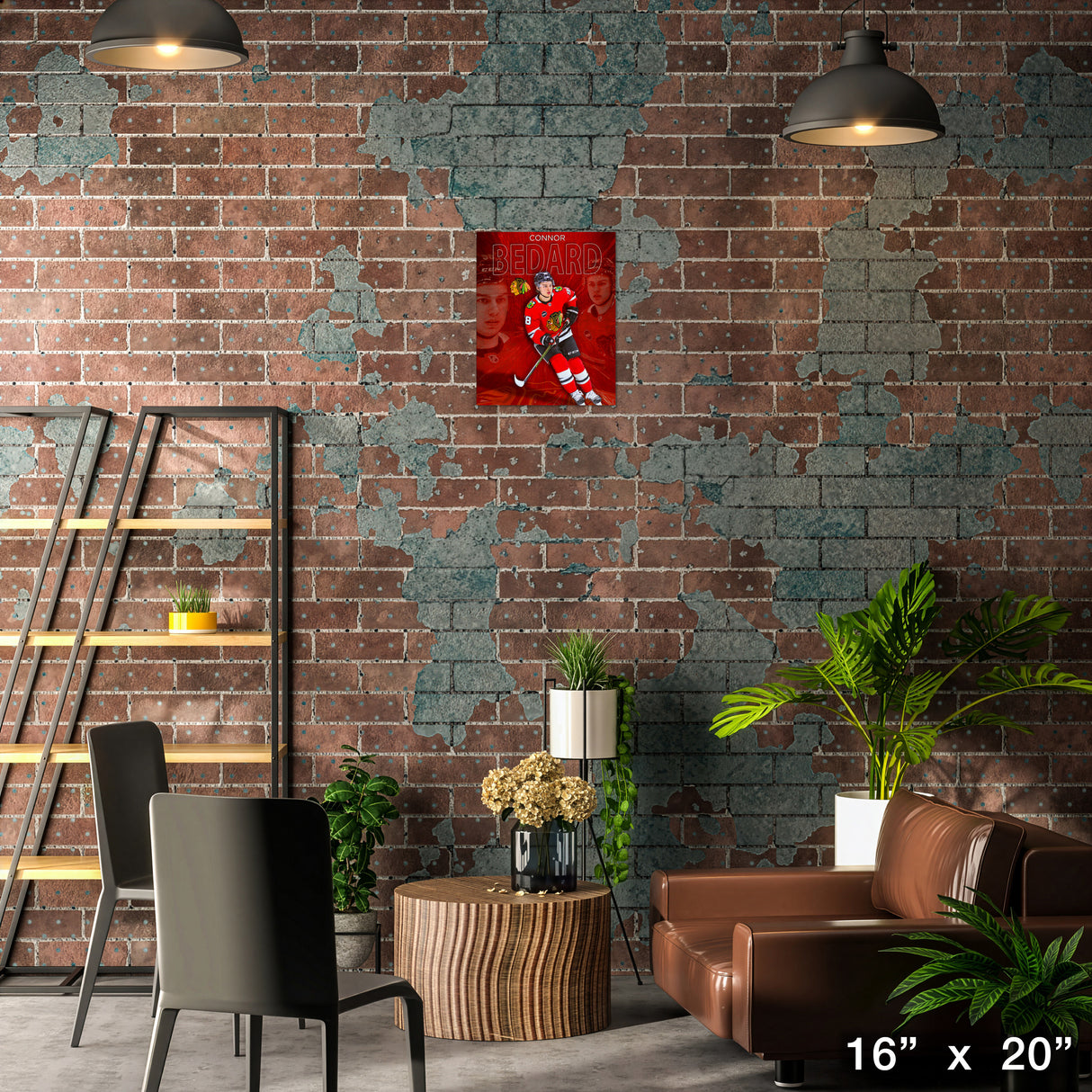 Connor Bedard 16x20 Canvas Collage Blackhawks-V – Lifestyle – Frameworth