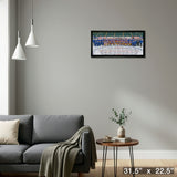Edmonton Oilers Framed 12x29 Canvas 2023 Heritage Classic-H – Detail – Frameworth