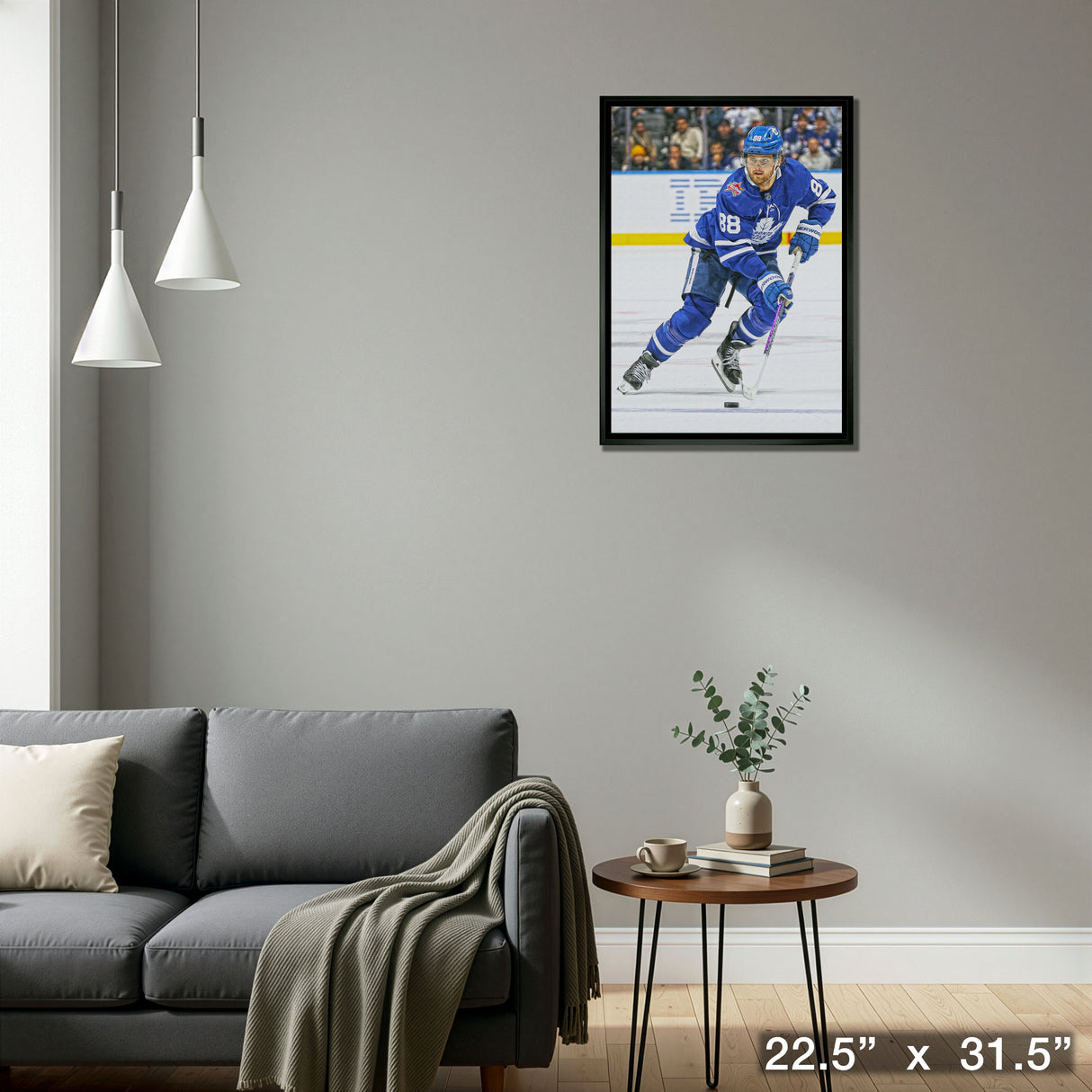 William Nylander Framed 20x29 Canvas Maple Leafs Action-V – Detail – Frameworth
