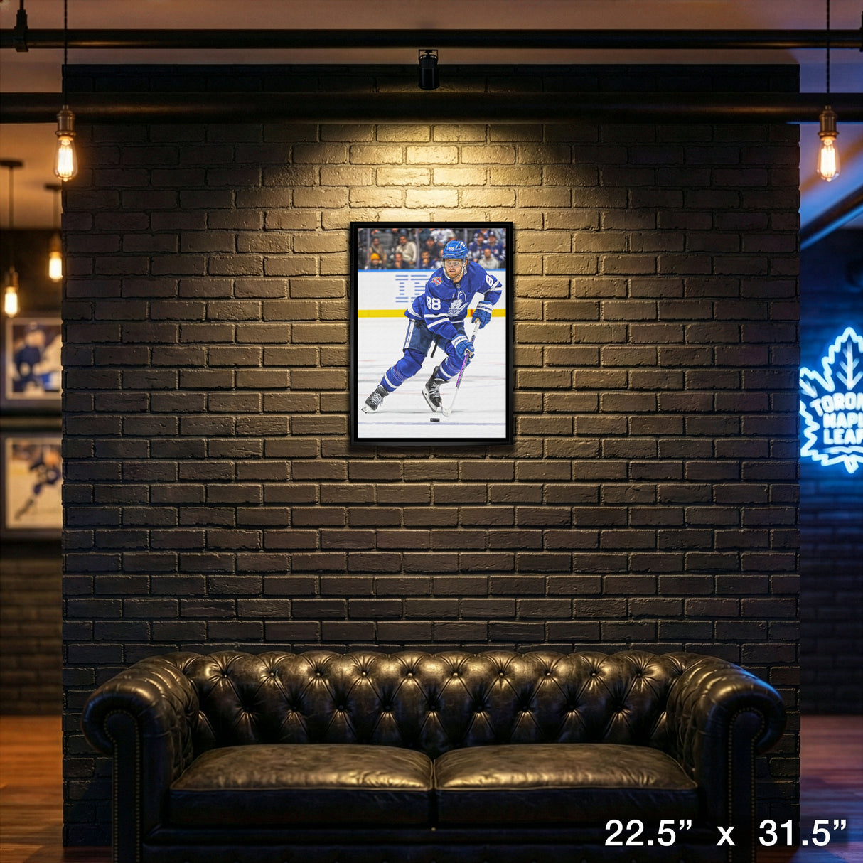 William Nylander Framed 20x29 Canvas Maple Leafs Action-V – View 4 – Frameworth