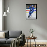Auston Matthews Framed 20x29 Canvas Maple Leafs Action-V – Detail – Frameworth