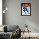Connor McDavid Framed 20x29 Canvas Oilers Action-V – Detail – Frameworth