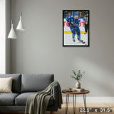 Elias Pettersson Framed 20x29 Canvas Canucks Action-V – Detail – Frameworth